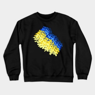 Floral flag of Ukraine Crewneck Sweatshirt